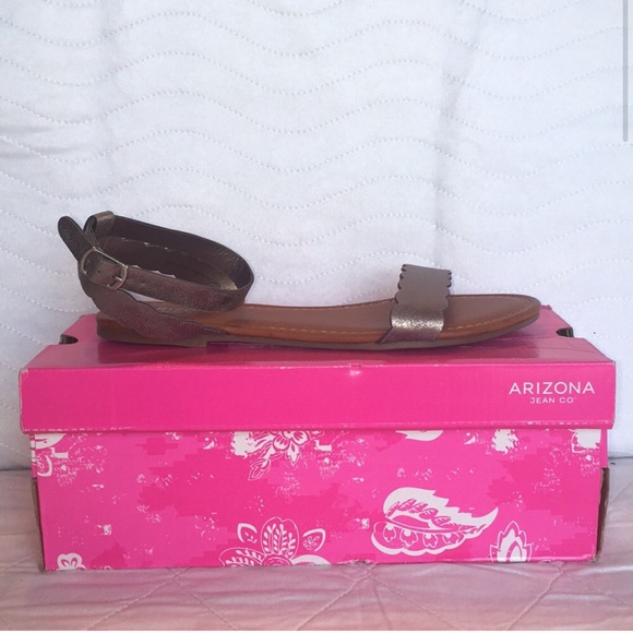 Arizona Adjustable Strap Flat Sandals Size 8.5 M - Picture 2 of 7